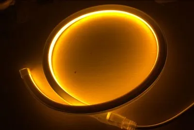 PVC sárga neoncsík DC24V